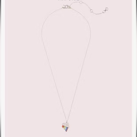 Kate Spade Into The Sky Rainbow Mini Pendant - Picture 3 of 3